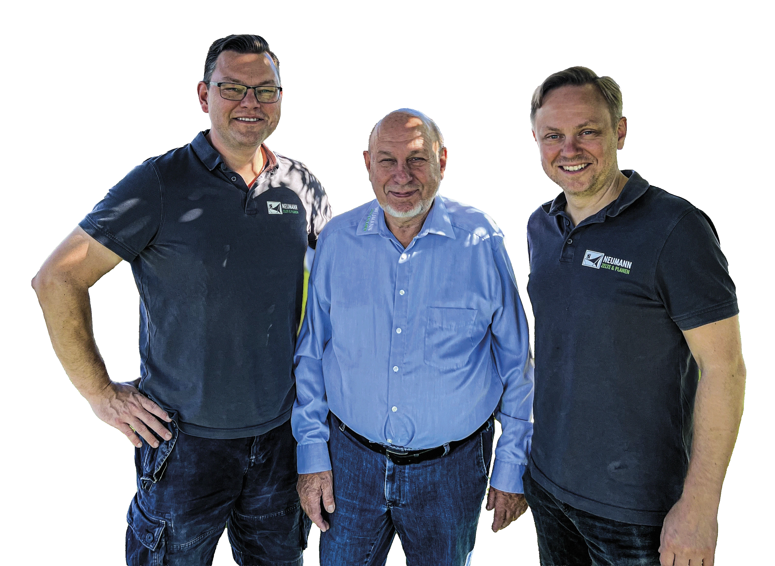 Die Geschäftsführung: links Markus Neumann, rechts Matthias Neumann und in der Mitte Vater Ronald Neumann